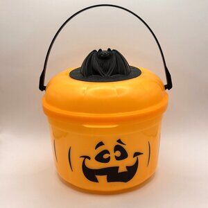 Vintage McDonald's Halloween Bucket Pumpkin Happy Meal Pail with Lid - 1988/1993
